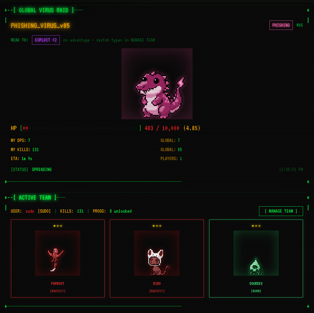 SudoPets battle screenshot